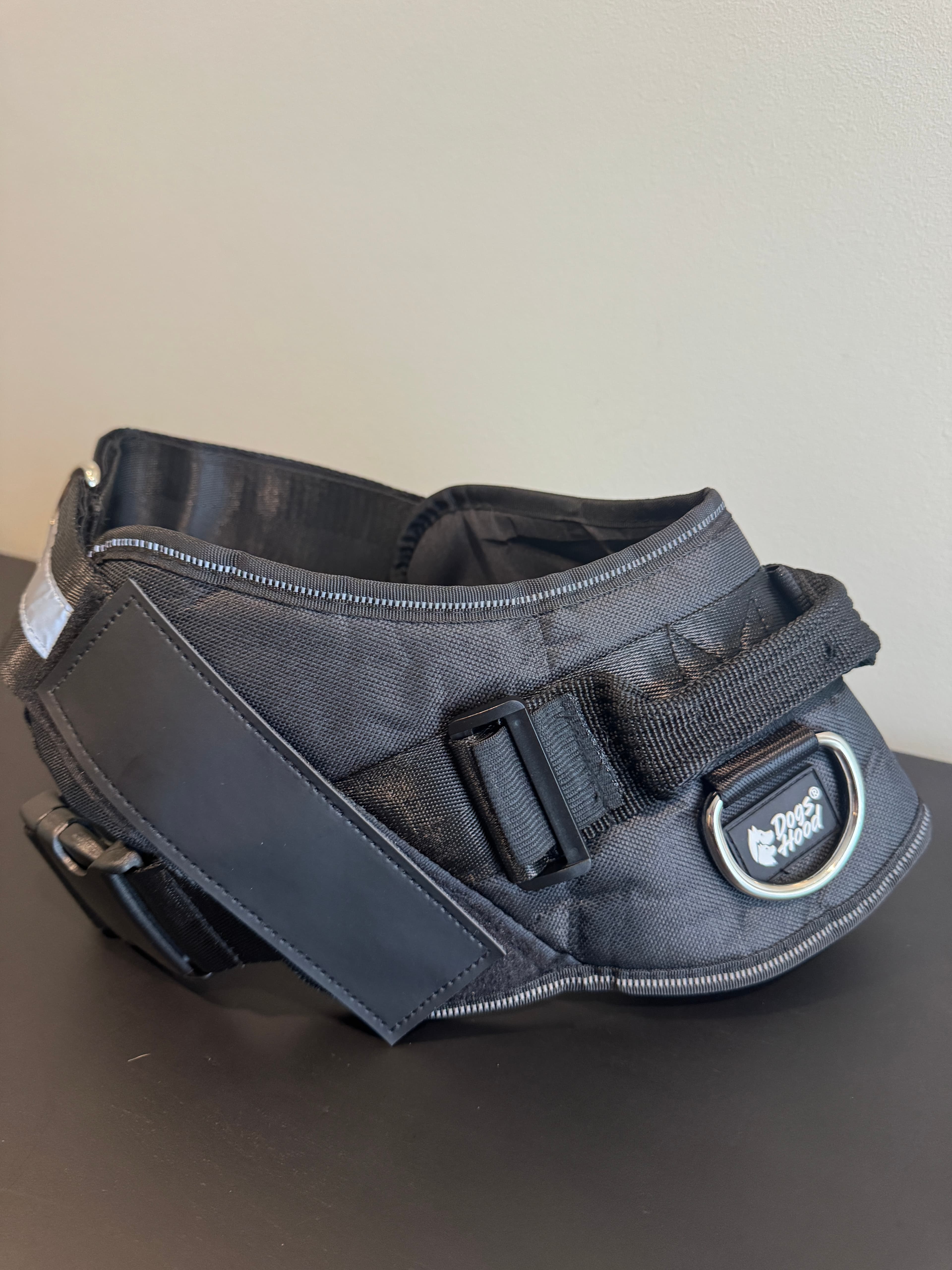 Dogs Hood Dog Harness - Large - Approx German Shepherd Size - Black