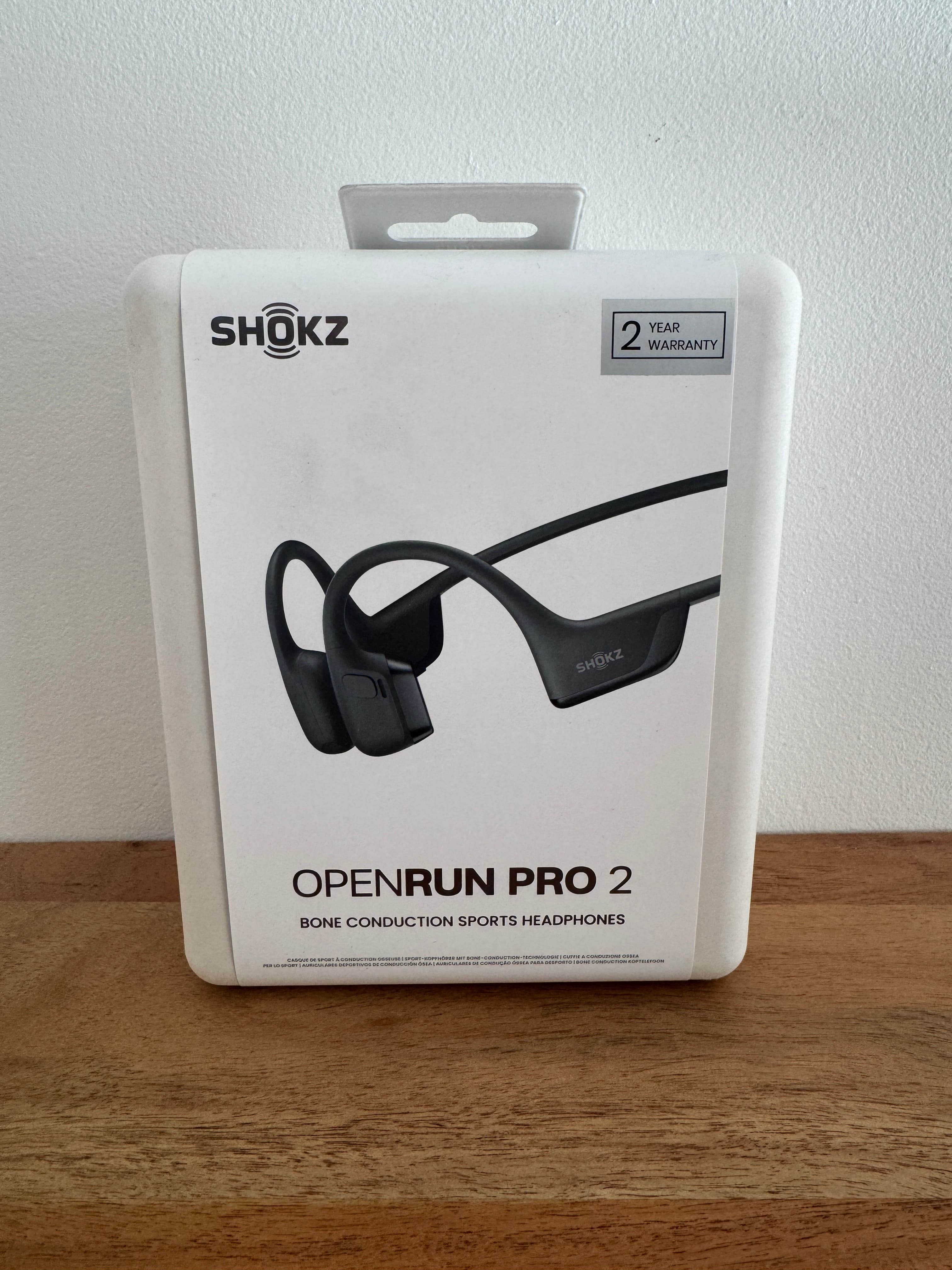 Shokz OpenRun Pro 2 Bone Conduction Sports Headphones Black - Brand New